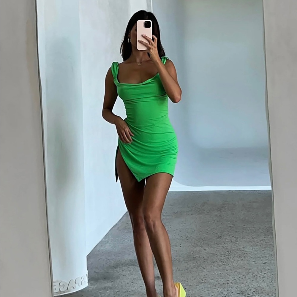 Green Tiger Mist Joslin Dress (Size:XS) • NWT